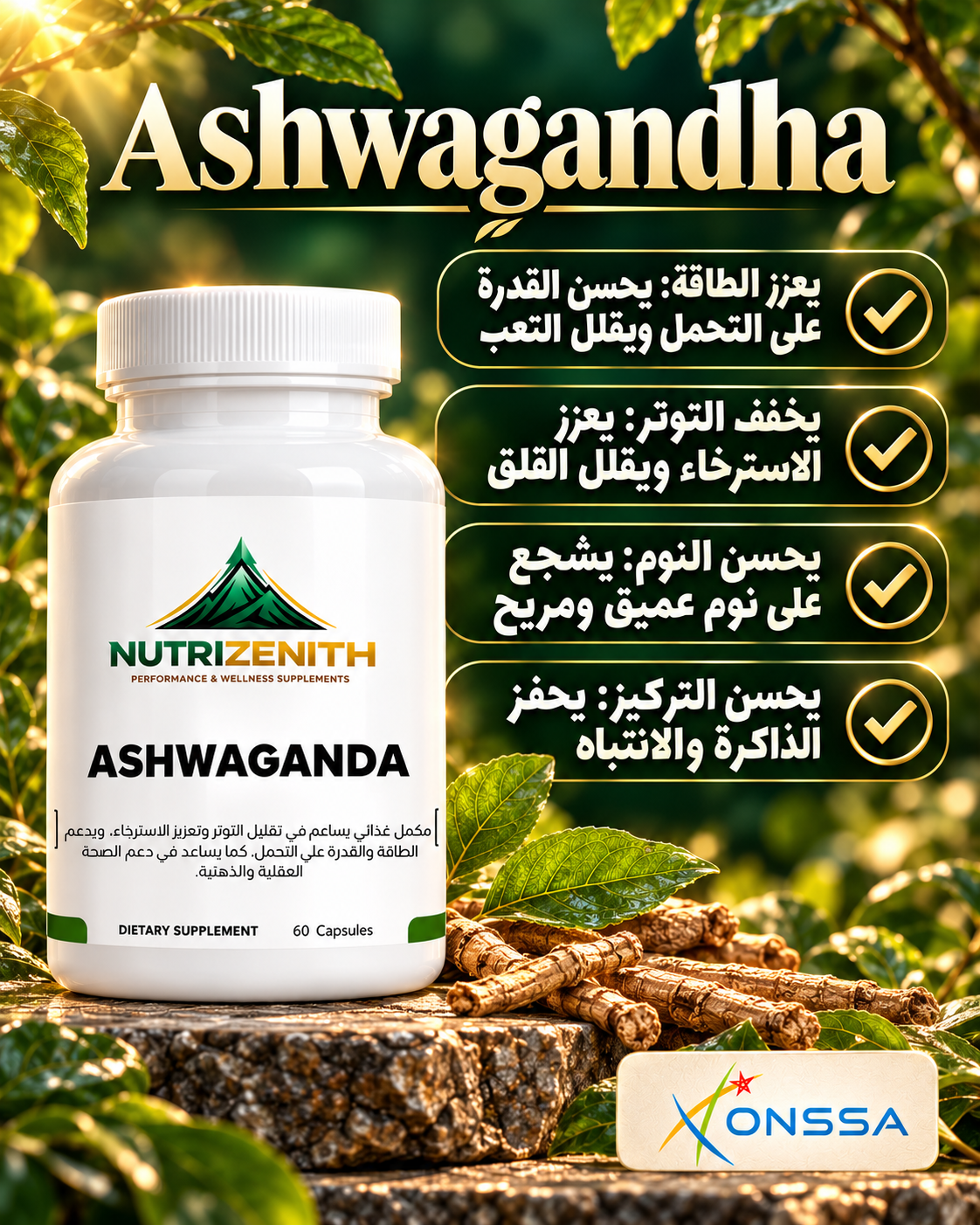Ashwagandha – Soutien naturel de l’équilibre, de la sérénité et de la vitalité quotidienne