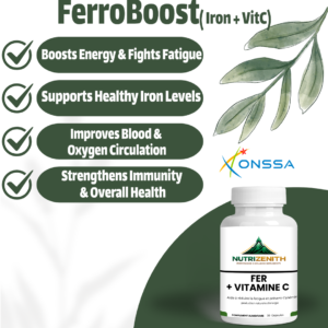 Fer+ Vitamin C - Advanced Iron Support for Blood Formation & Daily Energy