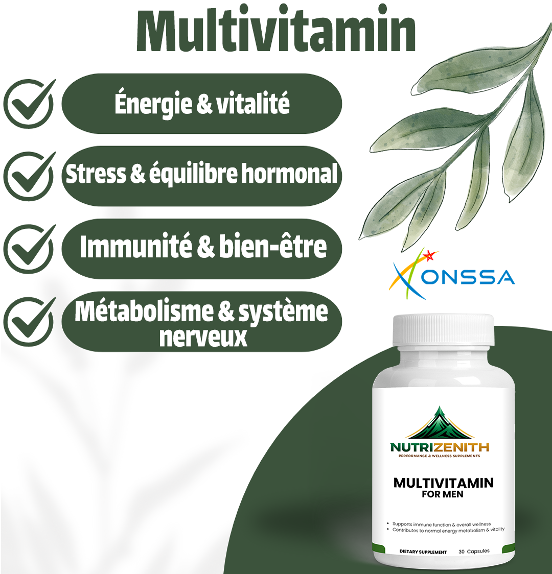 Complexe Multivitamines & Plantes – Énergie, Vitalité & Équilibre au Quotidien